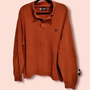 Chaps men's burnt orange pullover sweater size XXL